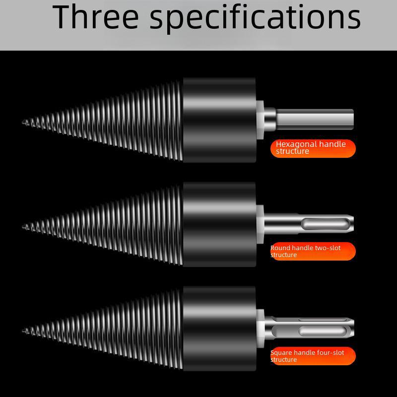 Wood Splitting Drill Bit Cone for Electric and Impact Drills - Efficient Woodworking Tool