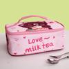 Cartoon Insulated Bento Bag For Kids With Aluminum Foil Lunchbox Carrier For School Or Travel