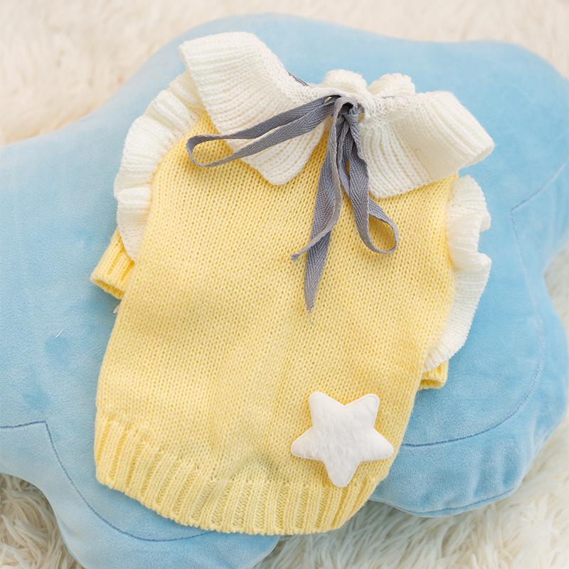 Autumn and Winter Puppy Dog Clothes Thickened Warm Sweater Teddy Bear Small Dog Cat Pet Clothes