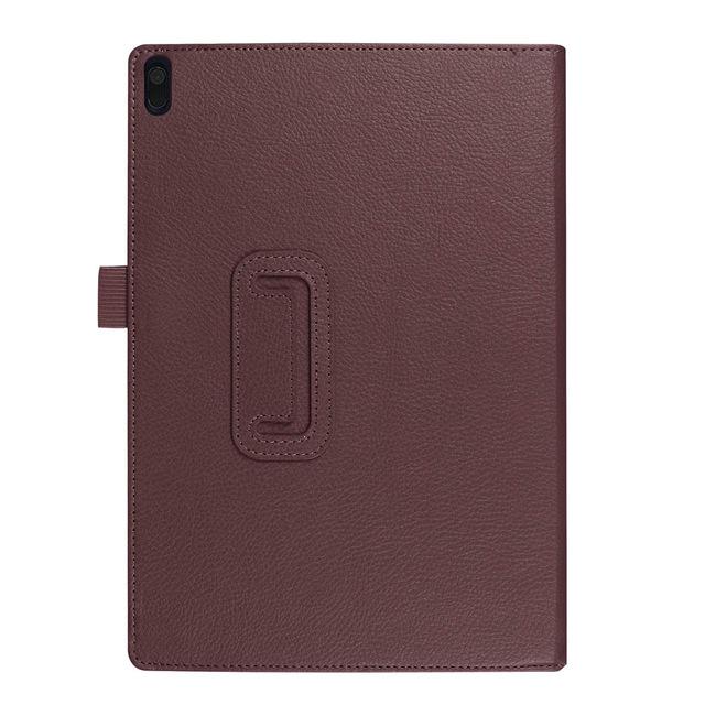 

Чохол для Lenovo Tab E10 10.1 TB-X104L Folding Stand Flip Case PU Leather Case for lenovo tab e10 10.1 Inch коричневий