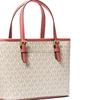 New MICHAEL KORS Canvas Tote Bag, Shopping Bag, Shoulder Bag, Handbag Women's Vanilla White 35T9GTVT0B-TEA-ROSE-MLT
