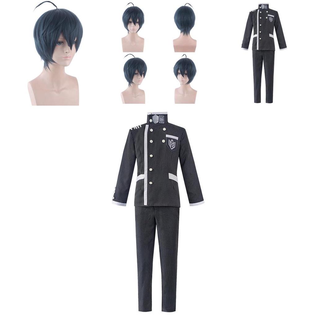 Danganronpa V3 Saihara Shuichi Cosplay Costume Exquisite School Uniform With Wig