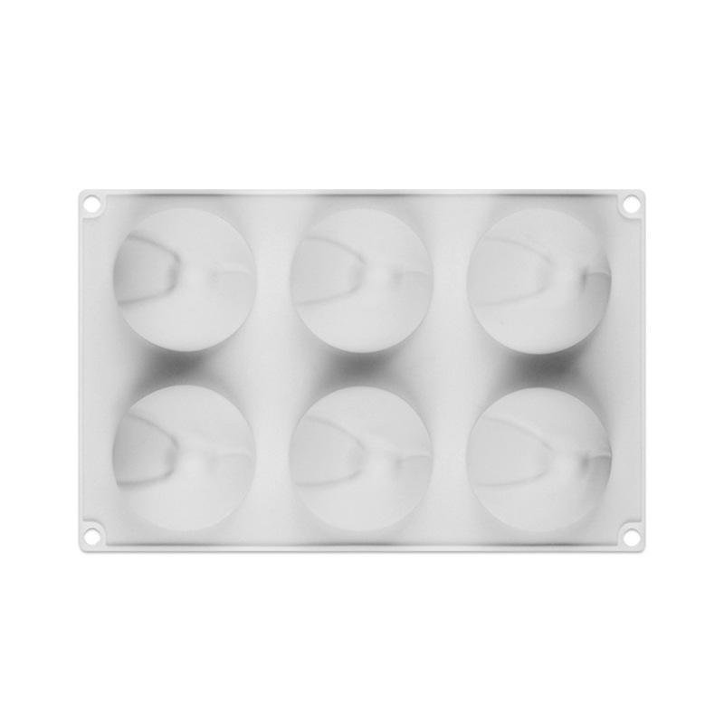 Christmas Hat Silicone Mousse Mold - 6 Cavities for Holiday Cakes