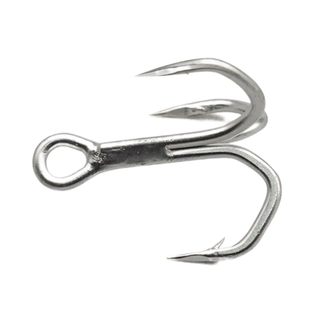 10 Pcs High Strength Fishing Treble Hook Baitholder Bass Fishing Hook for Freshwater Saltwater Fishing Tackle Parts