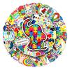 Caring for Autism Waterproof Stickers: 50 Cartoon Designs for Suitcase, Scooter, & Tablet Decoration