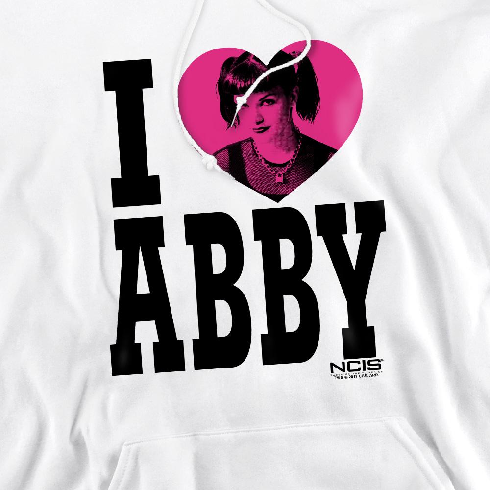 NCIS Mens I Heart Abby Hoodie