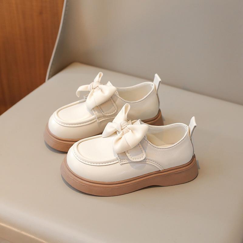 Kids Girls Princess Leather Shoes British Style Soft Sole Casual Low Top Flats