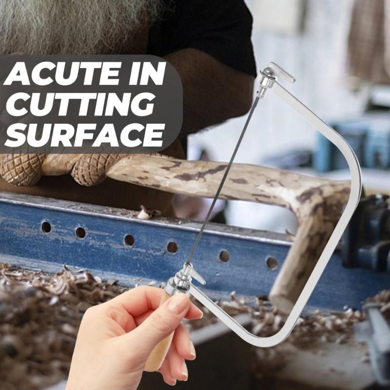 Adjustable Sawing Mini Hand Sawing Kit for Woodworking Crafts Jewelry Hand Tool Jewelers Sawing Woodworking Tool