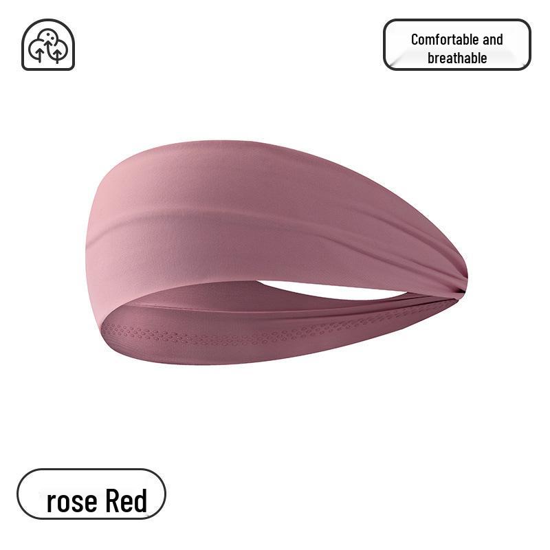 Unisex Sweat-Absorbing Embroidered Headband for Sports, Running, Fitness, and Yoga