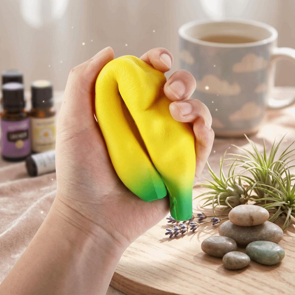 Simulation Banana Soft Squishy Banana Slow Rising Banana Squeeze Toy Slow-rebound Banana Toy Gifts