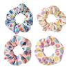 Women Hair Tie Easter Egg Pattern High Elasticity Soft Fabric Hair Rope Bun Ponytail Holder Hair Accessory
