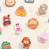 Kawaii Fashion Student Acrylic Fashion Jewelry Cartoon Brooch Korean Style Brooch Bag Ornament