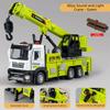 Mixer Models Alloy Crane Rescue Vehicle Sounds Lights Large Size Construction Trucks Electric Inertia Toy Diecast Set