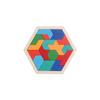 SANJAOYEE Wooden Tetris Puzzle, Ages 6-7, Develops Shape Sense with Colors and Shapes, Elementary School Girls and Boys, Birthday Gift, Building
