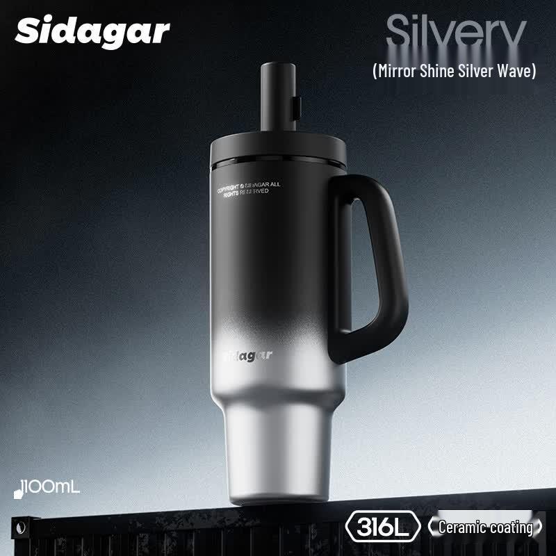 Shidajia Large Capacity Insulated Sports Water Bottle 1100ML