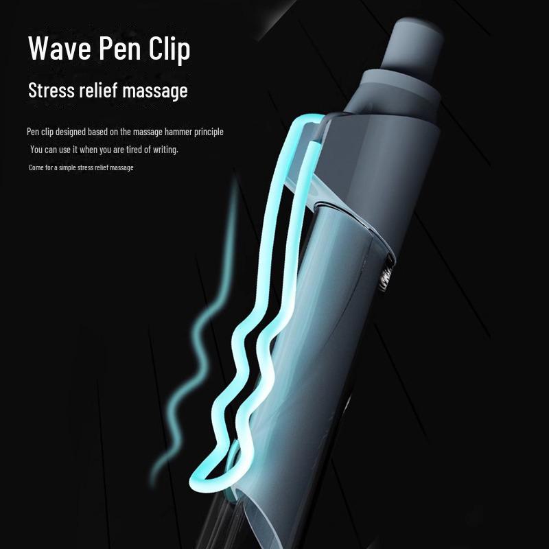 Advanced Black Neutral Pen - Quick-Drying 0.5mm Dual-Ball Signature Pen for Office & Exams