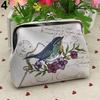 Owl Flower Elephant Card Holder Case Mini Clutch Handbag Coin Purse Bags Wallet