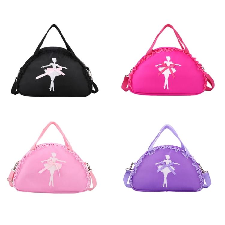 Girl Ruffle Lace Ballet Dance Bag Cute Handbag Crossbody Shoulder Bag Backpack