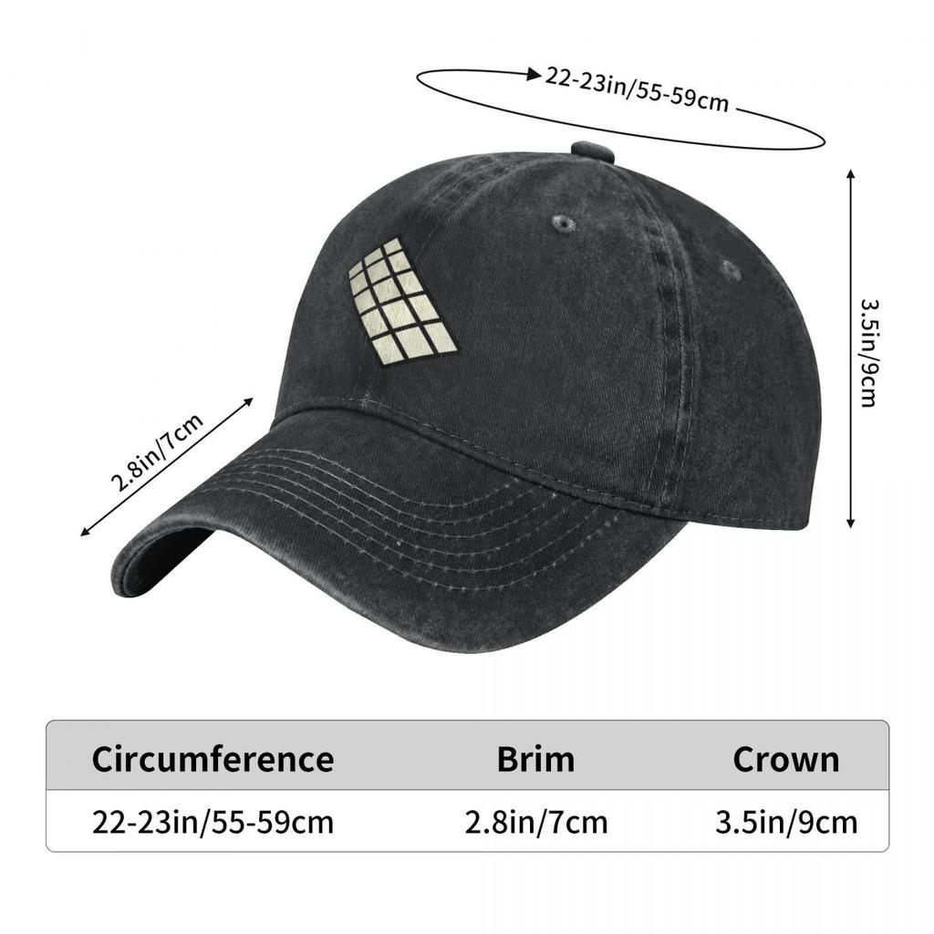 White Chocolate Bar Sweet Food Baseball Caps Vintage Denim Washed Headwear Unisex Style Outdoor Running Hats