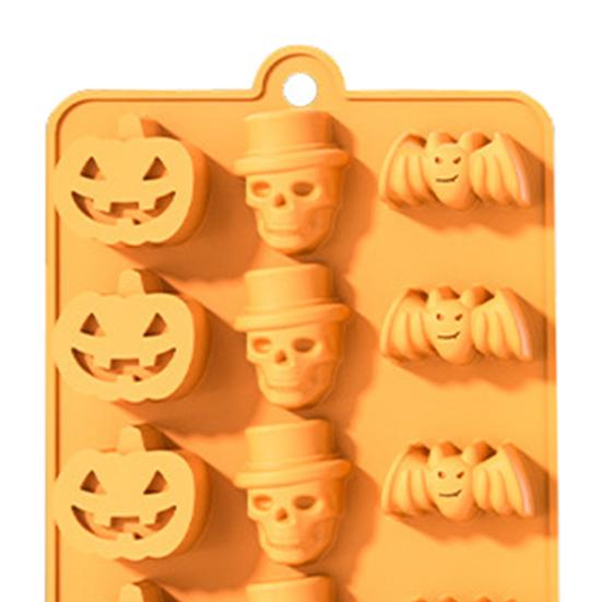 Silicone Chocolate Mold Skull Shape Candy Molds Flexible Baking Mold for Gummy Jelly Ice Cube Fruit Snack