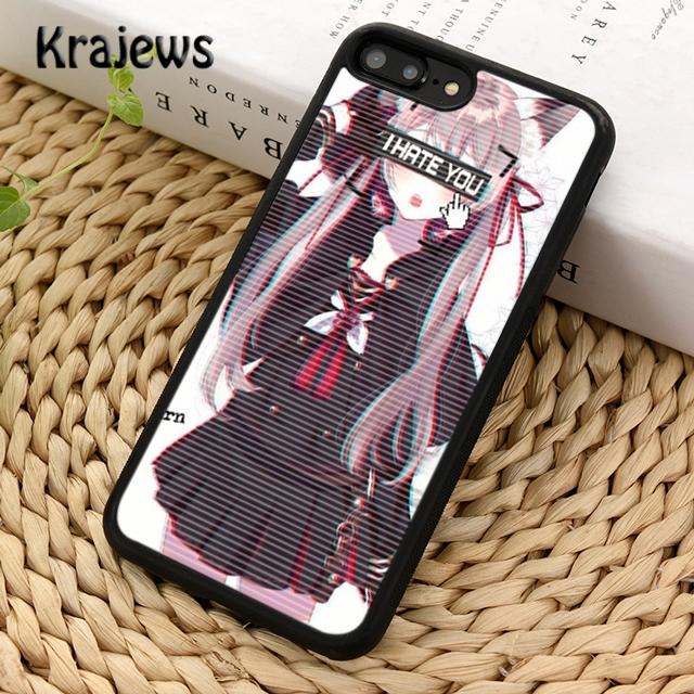 Krajews Sad Japanese Soft Phone Case Cover For iPhone 17 Air 16 15 14 Plus 11 12 13 Pro Max Coque Shell Fundas