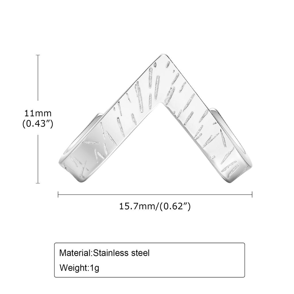 Geometrischer Stecker für Männer Edelstahl Dreieck Wrap Ohrringe Punk Cool Jungen Anti Allergie Schmuck Geschenk für Ihn Männlich