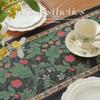 American Vintage Tea Tablecloth Dining Table Decorative Tablecloth Coffee Table with Fringe Table Runner