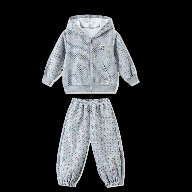 ASK JUNIOR Girls' Autumn Hooded Tracksuit Set