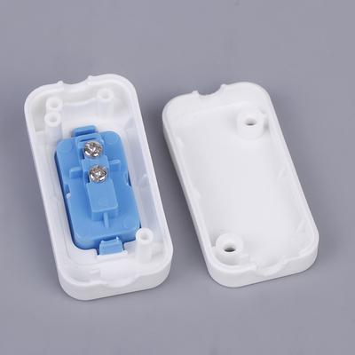 1/5 Stück Kleiner Wippschalter Verdrahtungsschalter Weiß Handklemme Nachttisch Kleingerät Druckknopf Bootsformschalter