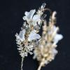 Glitter Bridal Headwear Earring Set Handmade Flower Headbands  Female Decoration