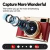 1080P CCD Digital Camera 16X Zoom Retro Camera Portable Flip Screen Camera  Travel