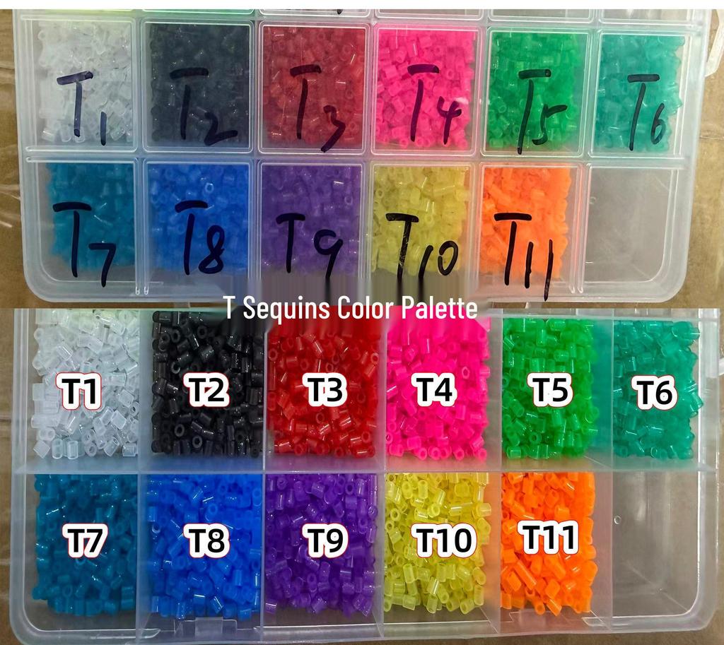 High-Quality Glitter Perler Beads Refill Pack - Creative DIY Educational Toy for Kids