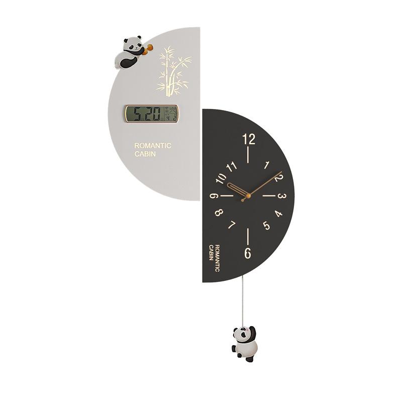 Double Sided Wall Clock Living Room Digital Wall Watch Multifunctional Corner Silent Swing Clocks Home Decoration Accessories