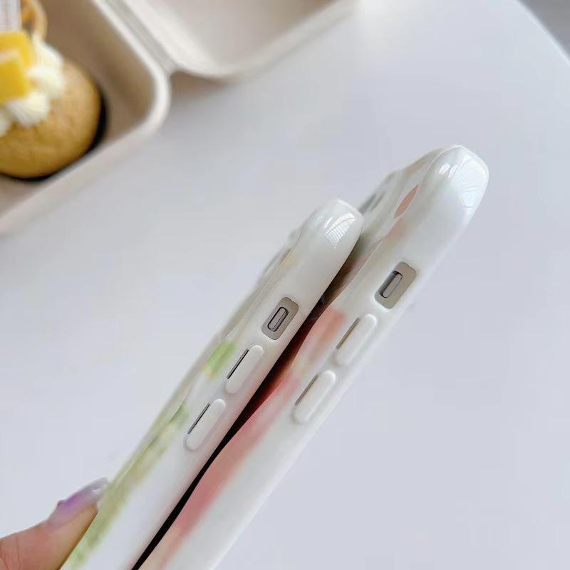 Gradient INS Love Heart Wavy Phone Case For IPhone 17 16 15 17 Pro Max 14 11 13 12 Plus IPhone17 Air Clear Soft Silicone Cover