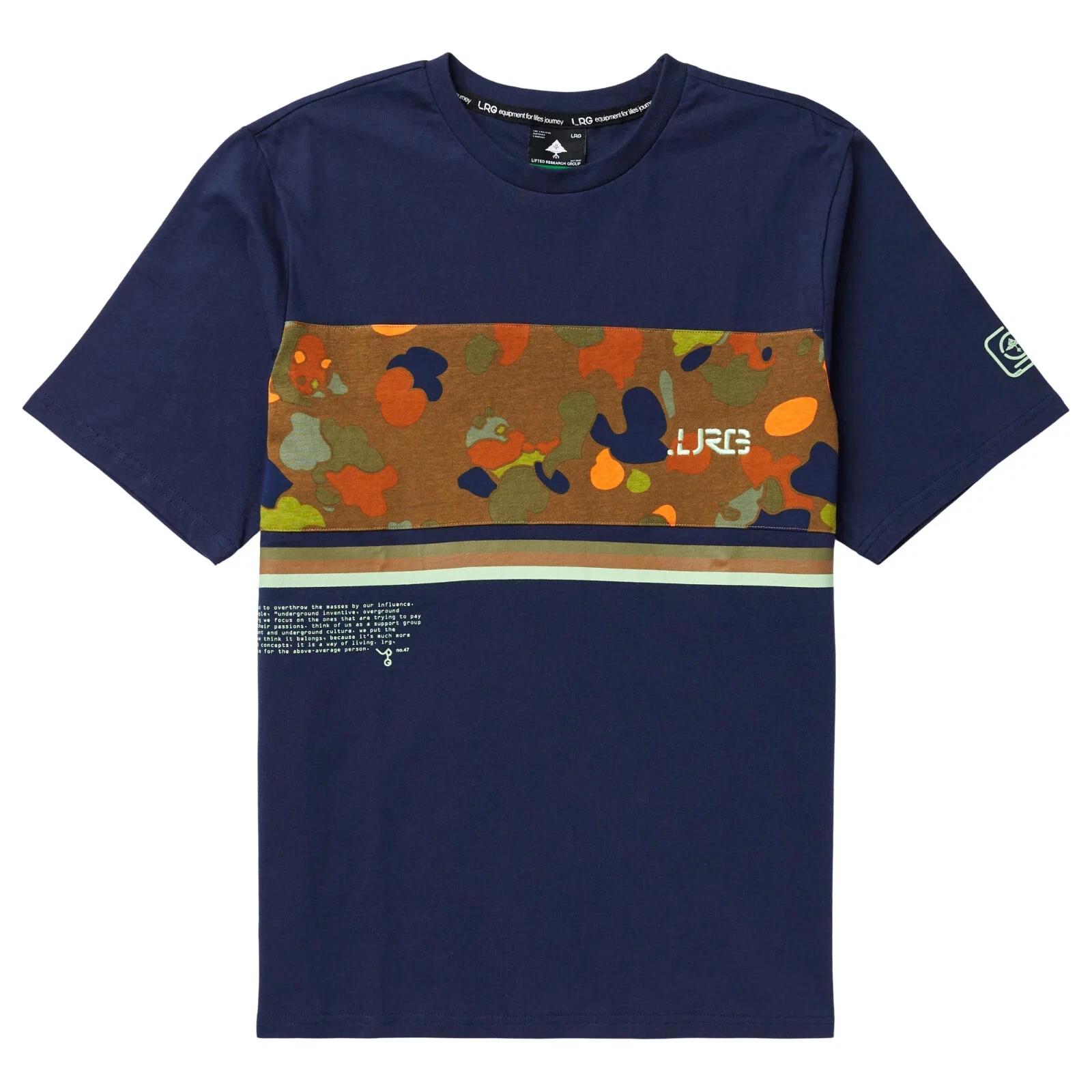

Lifted Research Group LRG Men s Panda Essence Short Sleeve Navy Shirt NWT M 2XL
