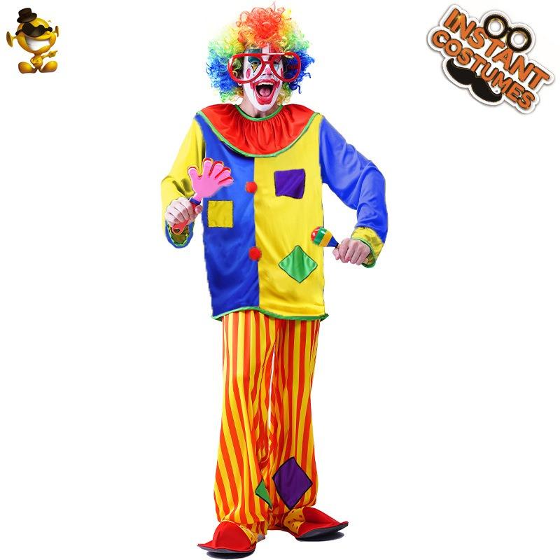 Adult Men's Patch Funny Clown Clothing Party Clothes Halloween Costumes Stage Clothing Distribution