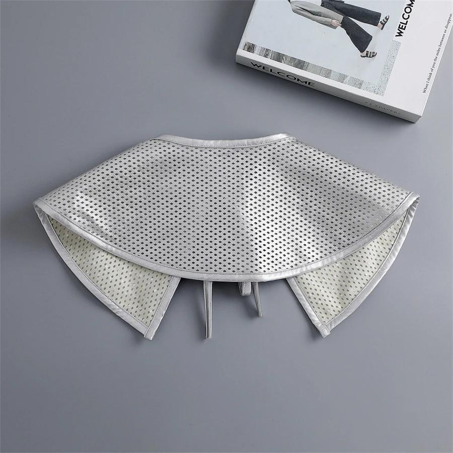 Fashion Shoulder Wraps Shawl White Fake Collar Blouse Sweater Shirt Detachable Collar Shirt False Collar Bowknots Lapel Shawl