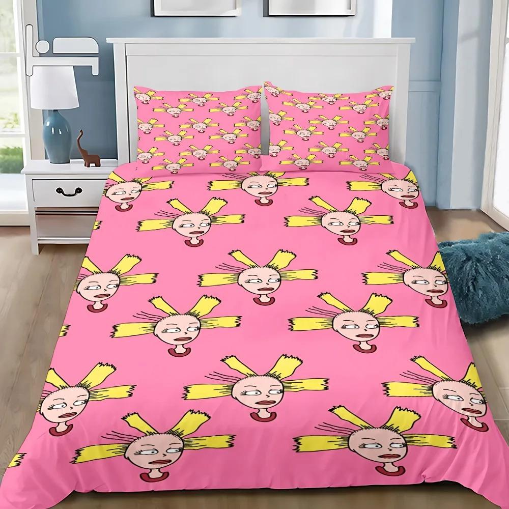 Cartoon R-Rugrats Duvet Cover Children Bedding Set Bedroom Decoration Adult Boy Girl Children Gift