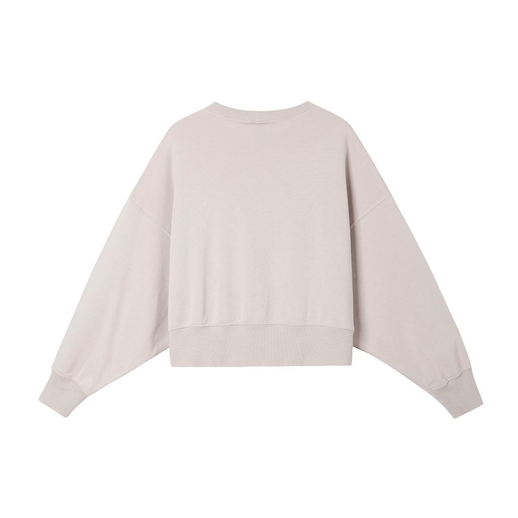 Nike Sportswear Phoenix Fleece Solid Color Crewneck Casual Long Sleeve Sweatshirt Women Sweatshirt Gray Purple FZ6810-019