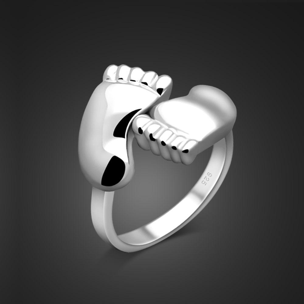 

Геометричное милое кольцо на палец ноги с платиновым покрытием, кольцо с открытым дизайном, женское простое студенческое украшение adjtable opening белого золота