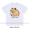 Women's Anger Issues Printed T-Shirt 100% Cotton Oversized Edgy Graphic Tees for Men Summer Tops Punk Streetwear