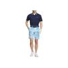adidas Logo Striped Pullover Polo Shirt Men Tops Navy-Blue IN9048