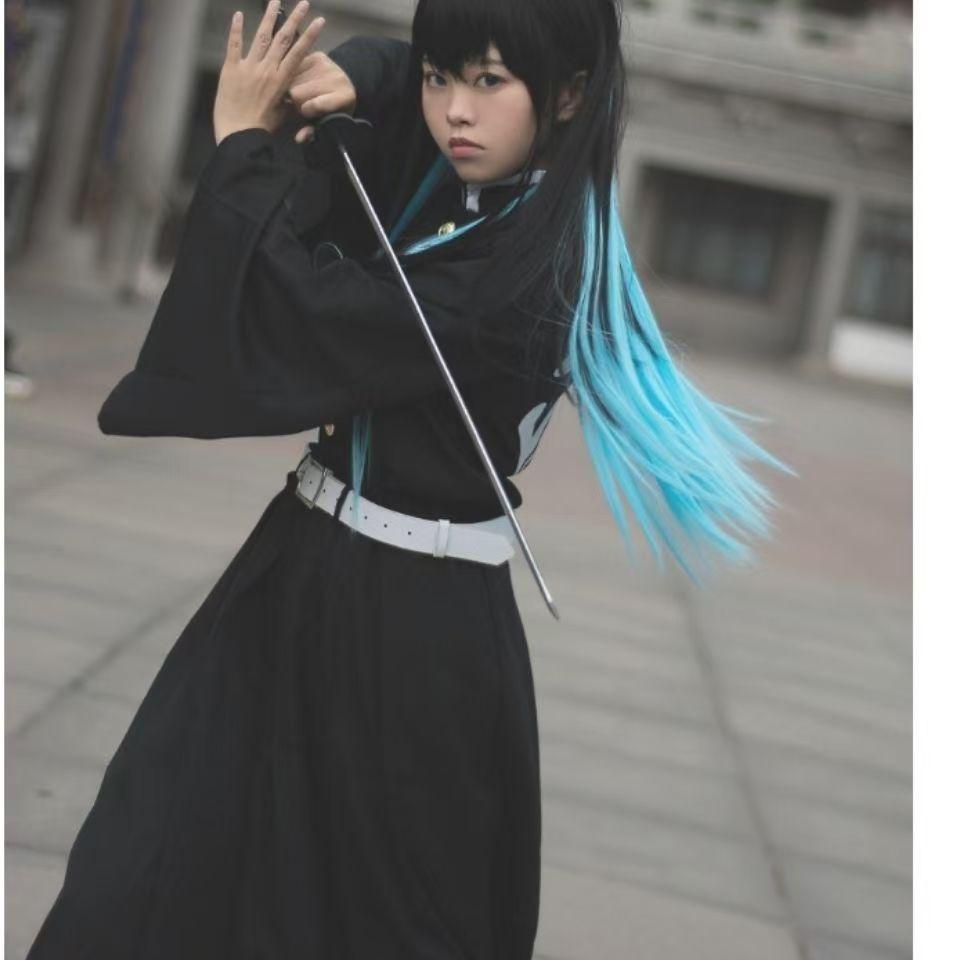 Anime Kimetsu No Yaiba Tokitou Muichirou Cosplay Kostuums Kisatsutai Uniform Pruik Halloween Kostuum Volwassen Kids