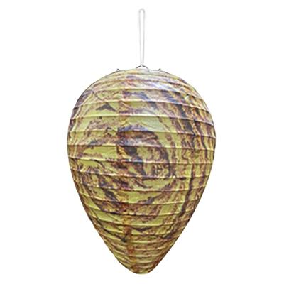 Realistic Waterproof Courtyard Lantern Non-Toxic Plastic Wasp Nest Decoy Hanging Paper Hornets Deterrents Drive Insects