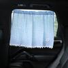 Universal Car Window Curtains Cartoon Bear Sun Shade Rear Side Window Visor Easy Install Heat Blocker Privacy Screen Interior