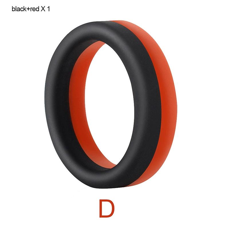 Male Penis Ring Silicone Cock Rings Semen Lock Ring Delay Ejaculation Stretcher Extender Erotic Sex Toys For Men Couples Ring