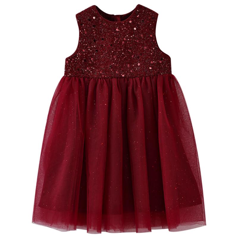 Hacikis Girls' Winter Sleeveless Princess Vest Dress