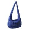 Borse a Spalla in Cotone Piumino per Donna Moda Borse a Mano in Cotone Spaziale Pieghettate a Bolle da Donna Grande Capacità Borsa a Tracolla Totes