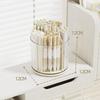 360° Rotating Desktop Pen And Makeup Brush Holder With Convenient Drawer Cosmetic Storage Box Large-Capacity Office Supplies