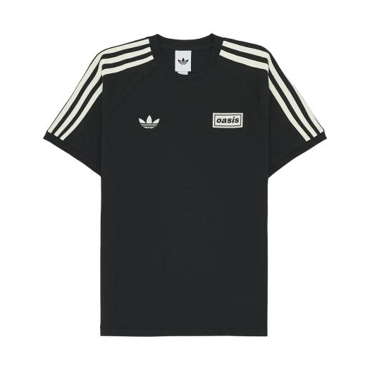 Футболка Adidas x Oasis Tour с тремя полосками Clear Sky Black - Корейский размер XS white